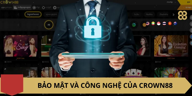 Bảo mật và công nghệ của Crown88