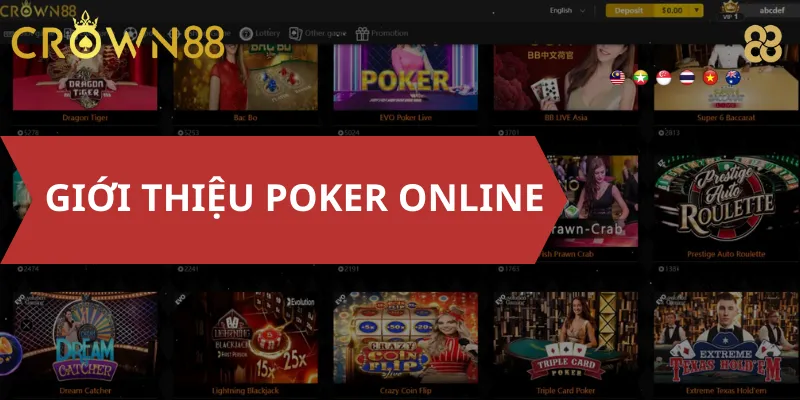 Giới thiệu Poker online