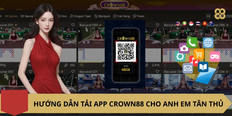 Hướng dẫn tải app Crown88 cho anh em tân thủ