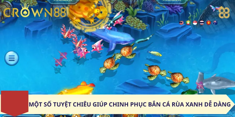 Một số tuyệt chiêu giúp chinh phục bắn cá rùa xanh dễ dàng