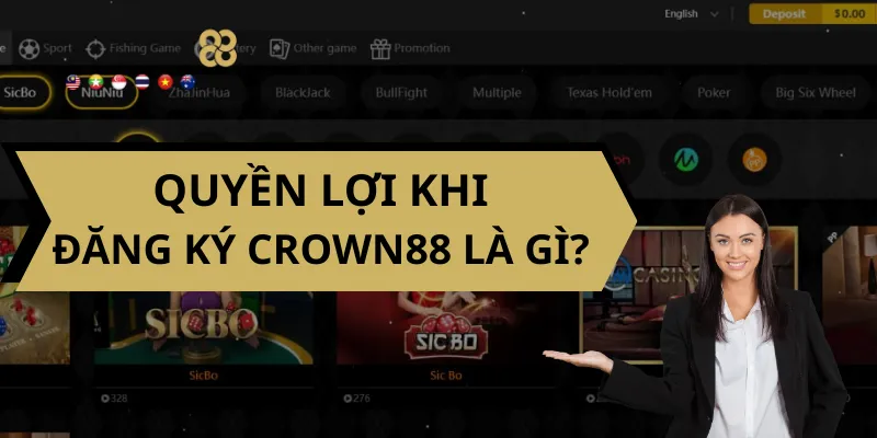 Quyền lợi khi đăng ký Crown88 là gì?