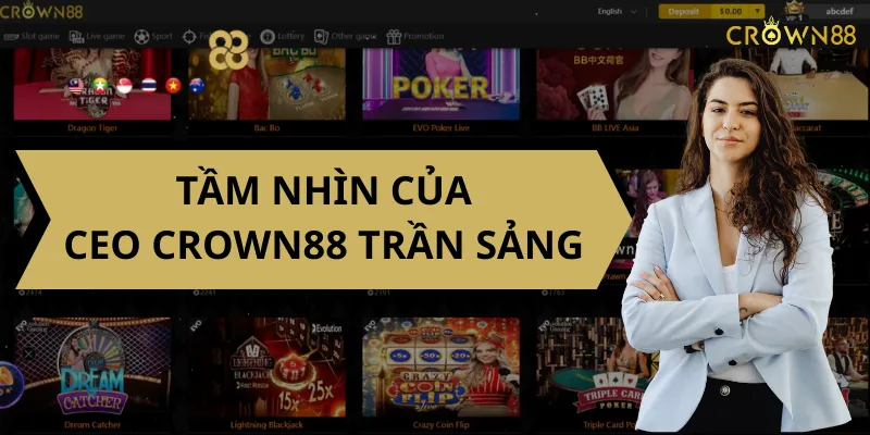 Tầm Nhìn của CEO Crown88 TRẦN SẢNG