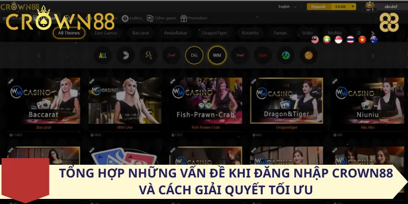 Tổng hợp những vấn đề khi đăng nhập Crown88 và cách giải quyết tối ưu